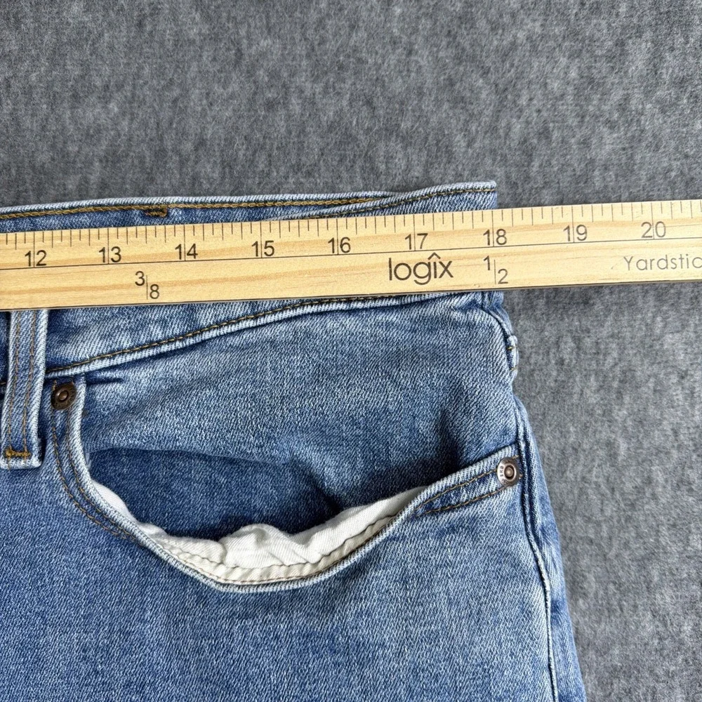 Lands End Straight Leg Jeans 36X32 Square Rigger Slim Fit Classic Outdoors